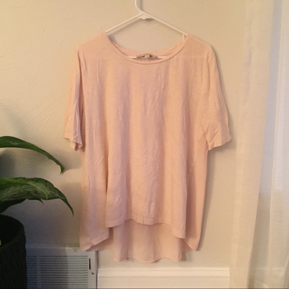 LAST CHANCE 🍁 LOFT high low chiffon back tee